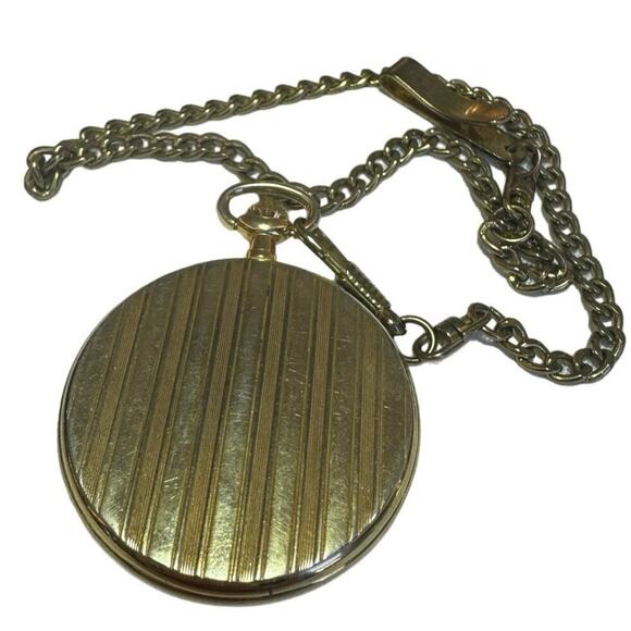 JFK 1968 Half Dollar Pocket Watch with Chain - Picture 5 of 8